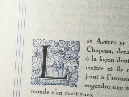 impression typographique sur papier japonais artisanal