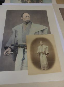 Photo de samouraï imprimée sur papier Japonais